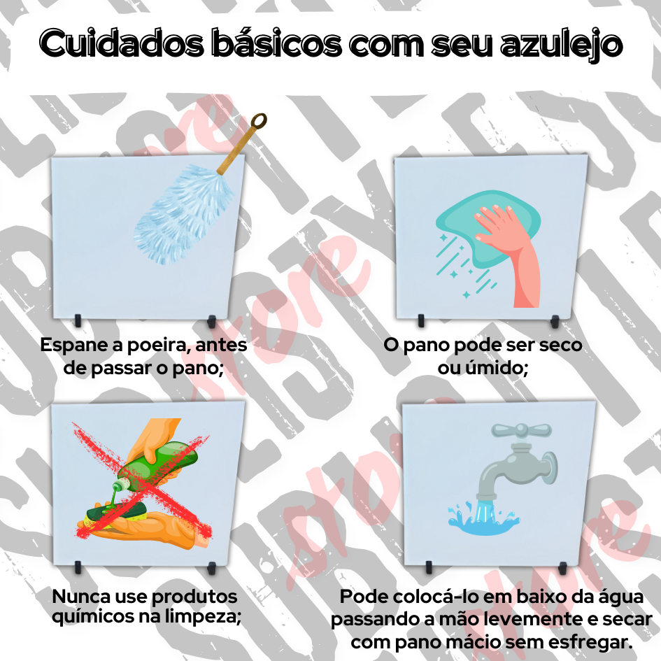 cuidados azulejo loja